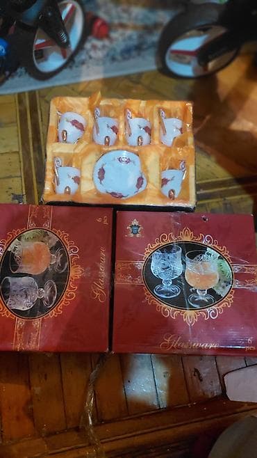 vinni kaşa: Çay dəsti, rəng - Ağ, Farfor — 10