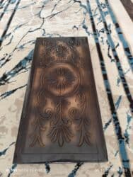 Maskalar, eynəklər: Taxta nərd dəsti - Material: bərk taxta, üstü əl oyma ornamentlərlə — 1