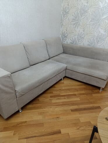 шкаф угловой в спальню: Künc divan, İşlənmiş, Bazalı, Vеlur parça — 2
