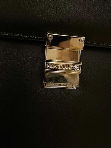 nike çanta: Montblanc kişi portfeli – klassik qara rəng, hamar dəridən. - Tək üst — 2