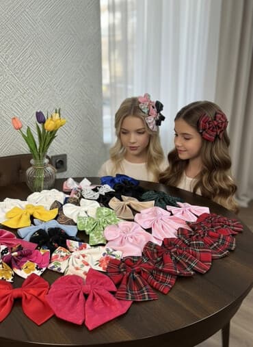 Макияж лица: Böyük ölçülü saç bantları və bəzək qırçınları – əl işi - Model — 1