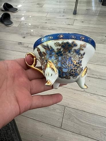 gulab qabi: Fincanlar, rəng - Göy, Keramika, 1 əd, İtaliya — 1