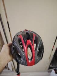 mingecevir velosiped: Velosiped dəbilqəsi – yüngül və havalandırmalı - Rəng: qara/qırmızı — 1