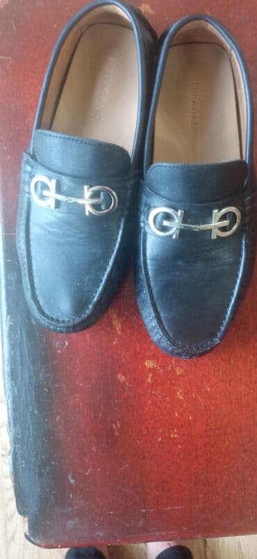 ayaqqabı кожанные: Salvatore Ferragamo kişi loaferləri - Rəng: qara - Material: dəridir — 2