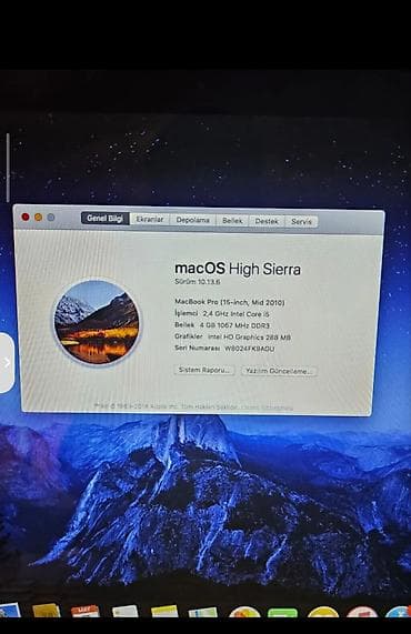 macbook pro 2013: Apple MacBook Pro (15-inch, Mid 2010) - Ekran: 15.4" Retina olmayan — 2