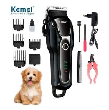 электрическая машинка для стрижки овец: Kemei - İt, pişik və.s (🐶🐱🐰🐵🐈🐈‍⬛🐕‍🦺🦮🐩🐕)ev heyvanları üçün 5W gücündə — 1