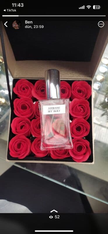 qadın ətir adları: Müxtəlif brendlərdən olan ətirlər təklif olunur. Kolleksiyaya Dior — 7