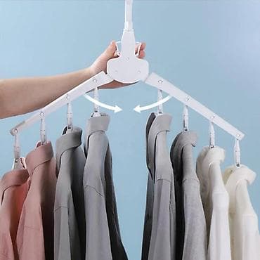 Вешалки: Plastik paltar askıları. Kreativ dizaynlı 8 i 1 də. Rahat qatlana — 3