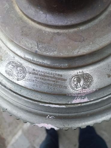 samovar 1870: Qədim samovar, 1898 il, Latun, Vəziyyəti: Yaxşı — 4