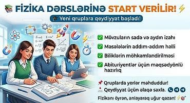 ev temiri qiymetleri: Repetitor, Fizika, Azərbaycan dili, Abituriyent hazırlığı — 1