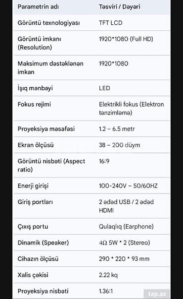 kombi satılır: Proyektor — 3