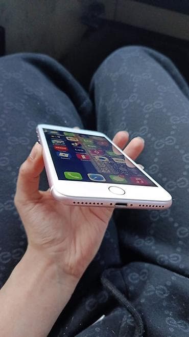 i̇phone telefon: IPhone 7 Plus, Rose Gold, Barmaq izi — 5