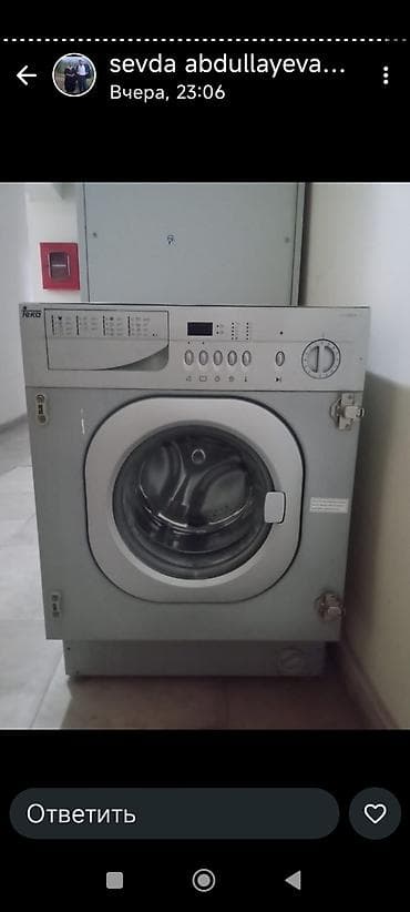 yuxa bisiren aparat: Teka önyükləməli paltaryuyan maşın - Ön yükləmə, iri dairəvi şüşə — 1