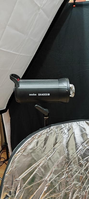 Фото и видеокамеры: Godox SK400II V studiya flaşı - Güc: 400 Ws - İşıq temperaturu: 5600K — 3