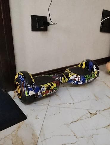 Qraffiti dizaynlı hoverboard (self-balans skuter) - Rəng: çoxrəngli
