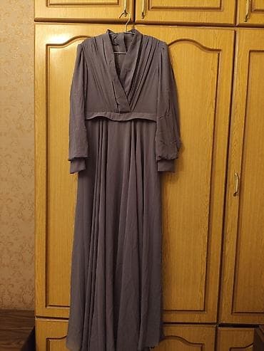 Uzun don – bənövşəyi/boz tonlarda - Model: Uzun, axıcı kəsim, yüksək — 2