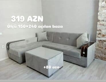 Столы и стулья: Угловой диван, Новый, Раскладной, С подъемным механизмом, Ткань, Бесплатная доставка в черте города — 5