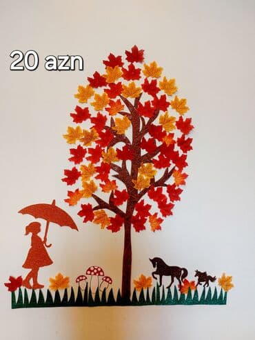 Asma Payız yarpaqları / material süni yarpaqlar. 15 azn (10 ədəd asma