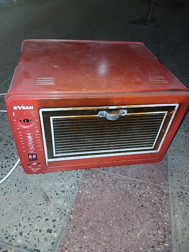 soba mini: Duxovka Elektrik, rəng - Qırmızı, Ayrıca dayanan, İşlənmiş — 1