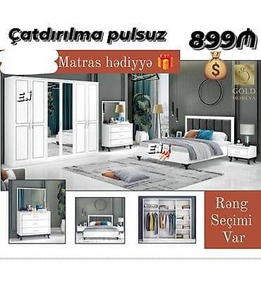 Yataq otağı dəsti rəng seçimi var lalafo.az -da Yataq otağı dəsti rəng seçimi var