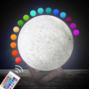 neon isiqlar satisi: Ay formalı dekor lampa🌕⚪️🟣🔵🔴🟠🟢 💥Qiymət : 19 AZN💥 Həm Pult ilə idarə — 2