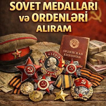 Xidmət: Sovet medalları və ordenlərinin qəbulu Təsvir: - Sovet lalafo.az -da Xidmət: Sovet medalları və ordenlərinin qəbulu Təsvir: - Sovet