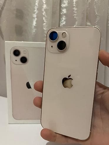 apple qulaqliq: IPhone 13, 128 GB, Starlight, Face ID — 1