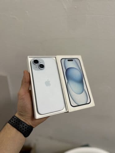 Video oyunlar və konsollar: IPhone 15, 128 GB, Blue Titanium, Zəmanət, Simsiz şarj, Face ID — 1