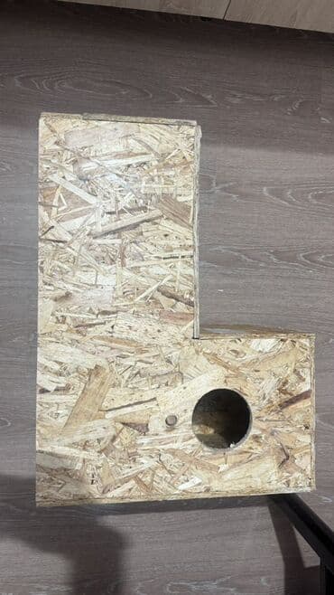 quş yuvası: OSB-dən hazırlanmış quş yuvası/yuvalama qutusu - Material: 12–15 mm — 2