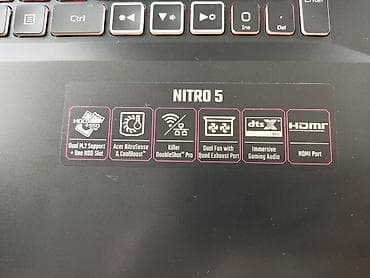 hyper x cloud 2: İşlənmiş Acer Nitro, 17.3 ", Intel Core i7, 512 GB, Ünvandan götürmə, Pulsuz çatdırılma, Ödənişli çatdırılma — 5