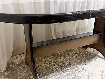 taxta bocqa: Qonaq masası, Açılmayan, Taxta, Oval masa — 3