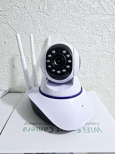 glazok kamera: Wi‑Fi IP təhlükəsizlik kamerası - 3 ədəd Wi‑Fi antenası ilə sabit və — 1