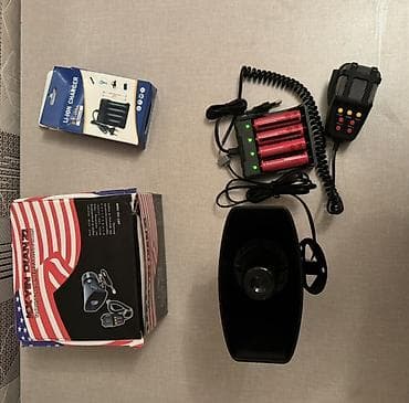 ses dinleme cihazı: Avtomobil üçün səsli siqnal/qoşqu megafon dəsti Məhsulun tərkibi: - — 3