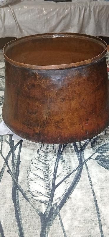 Qab-qacaq və mətbəx ləvazimatları: Böyük ölçülü mis qazan/kazan Qedmi Mis Qazan As pisirmek ucun 50 — 3