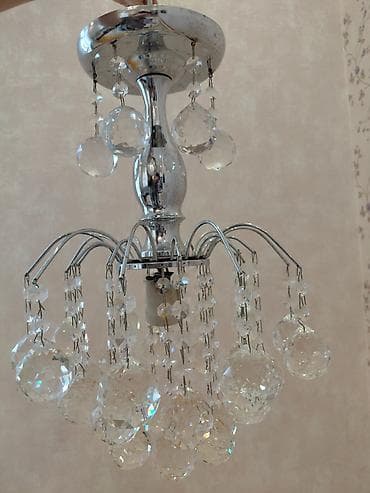 taxta lüstur: Çılçıraq, 1 lampa, Metal — 4