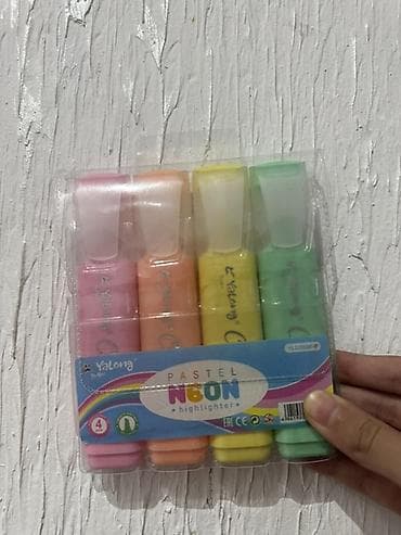 Yalong Pastel Neon Marker Seti – 4 rəng -Kargoyla bir yerdə 6 azn dır