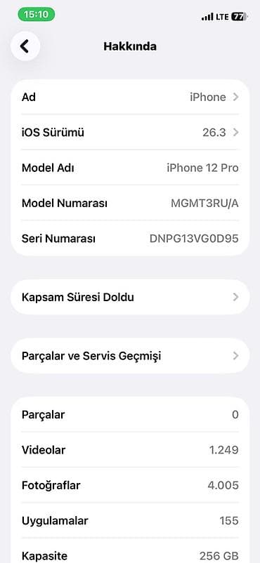 daraqli utu feni: IPhone 12 Pro, 256 GB, Mavi, Face ID — 9