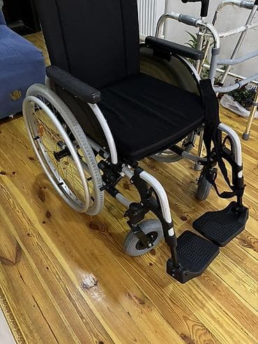 Manual əlil arabası + gəzinti çərçivəsi + qoltuqağacı komplekti Əlil