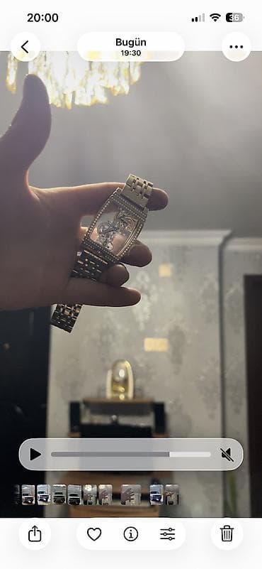 kamplekt qizillar: Qızılı rəngli qol saatı - Korpus: Tonno (yastı-qabarıq) formalı — 3