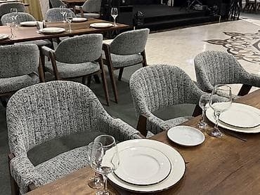 taxta: Restoran və zal üçün yumşaq stul - Model: Yumşaq oturacaq və qol — 1