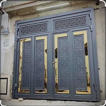 qapi demir: Dəmir Həyət darvazası, Mexaniki, Qapı ilə, rəng - Boz, Kredit yoxdur — 3