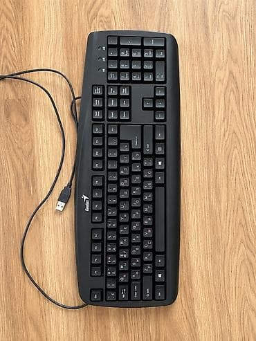 Masaüstü kompüterlər və komponentlər: Genius markalı simli klaviatura Tep tezedi, butun duymeleri isleyir ve — 1