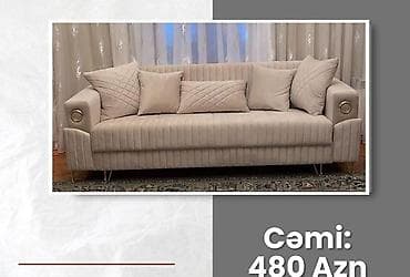 taxta divan: Məhsul: Yumşaq oturacaqlı, müasir dizaynlı açılıb-yığılan divanlar (3 — 3