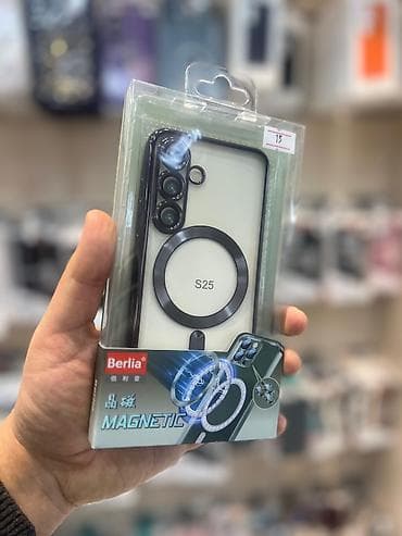Berlia Magnetic telefon qabı – S25 modeli üçün. Xüsusiyyətlər: -