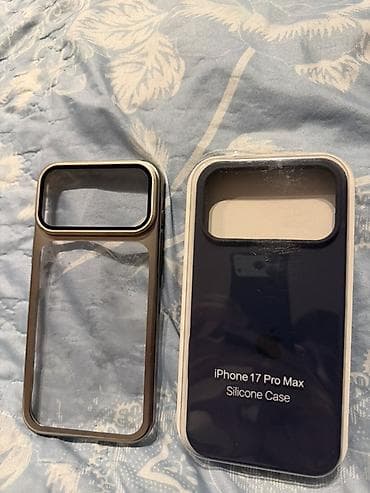 m3 pro: 2 ədəd iPhone 17 Pro Max kabı – 15 AZN 🔹 1-ci kab: Tünd göy rəngdə — 1