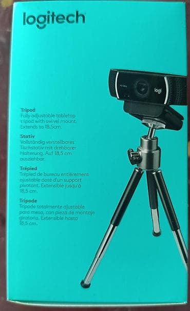 Logitech C922 Pro HD Stream veb-kamera - Tam HD video yayımı: 1080p