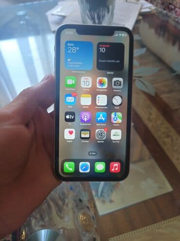 iphone x arxa şüşə qiyməti: IPhone 11, 64 GB, Ağ, Zəmanət, Simsiz şarj, Face ID — 1