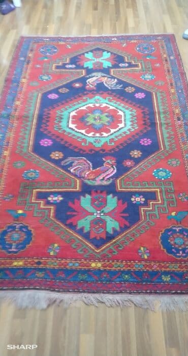 səhəng şəkilləri: Qədimi xalça – təmiz yun • Material: 100% təmiz yun, əl toxuması • — 2