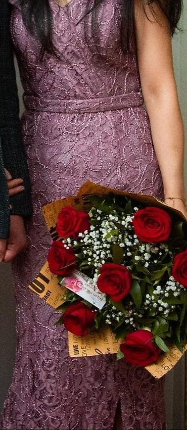 Zərif ziyafət/libas – uzun, quyruqlu model. - Rəng