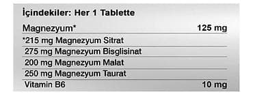 Vitaminlər və BAƏ: Nutraxin Vitals Magnesium Complex + Vitamin B6 – qidadan əlavə — 8